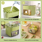 🟧Countertop ice maker with lid and storage bin (48 ice cubes)