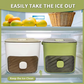 🟧Countertop ice maker with lid and storage bin (48 ice cubes)