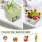 🟧Countertop ice maker with lid and storage bin (48 ice cubes)