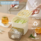 🟧Countertop ice maker with lid and storage bin (48 ice cubes)