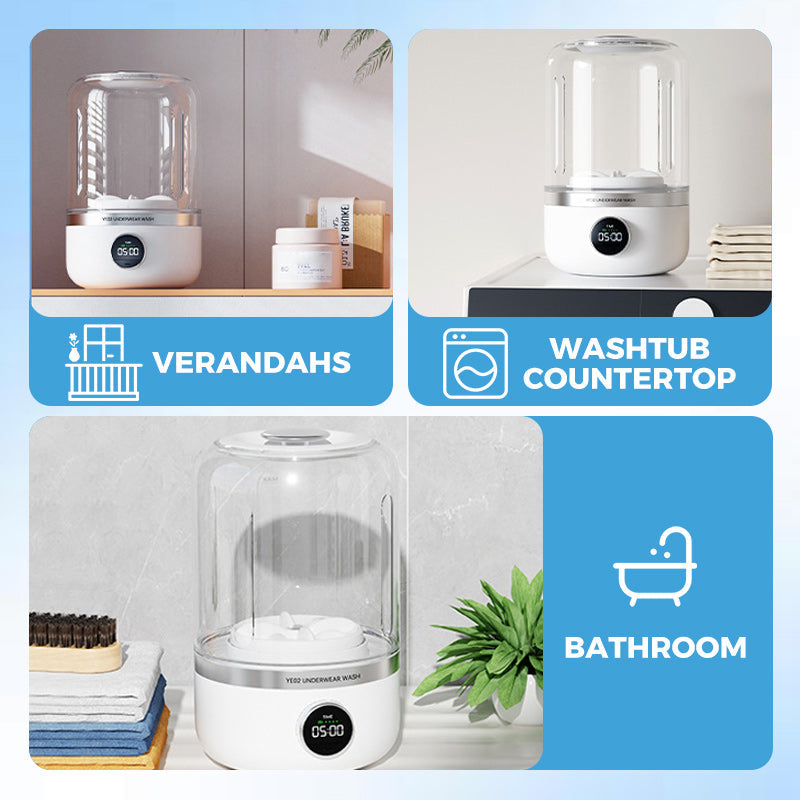 😍 Mini machine à laver portable rechargeable pour sous-vêtements！