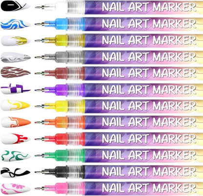 ⏳Spécial à durée limitée⏰Coffret de 12 stylos pour nail art🎨