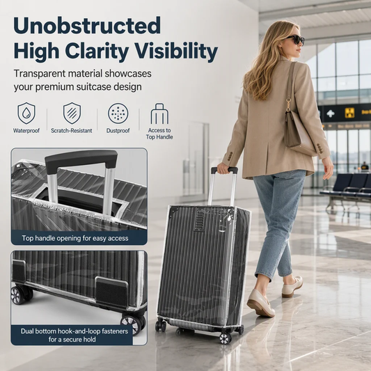 ✈️COMPRE 2 E GANHE 1 GRÁTIS + 50% DE DESCONTO!🧳 Capa para bagagem impermeável e resistente a riscos