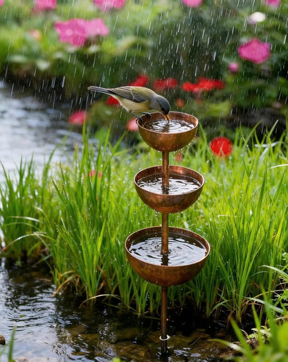⚡ Rain Catcher - Suporte para plantas 🌧️Enfeite de jardim em metal