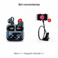 Auscultadores com clipe e ecrã a cores, compatíveis com 134 idiomas, Bluetooth V6.0, à prova de água, com design ergonómico e até 40 horas de autonomia da bateria.