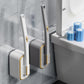 ⚡Mais de 50 mil unidades vendidas!🚽💦Conjunto inovador de escovas descartáveis para sanita, com suporte de parede✨