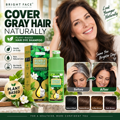 💇‍♀️Long‑Lasting Plant‑Based Foam Hair Dye｜Ammonia‑Free Easy DIY At‑Home Foam Hair Color