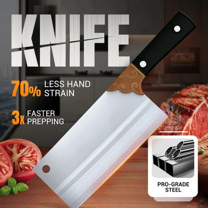🔪 50% DE DESCONTO – Faca de cozinha afiada forjada