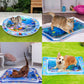😻Tapete aquático para gatos – brinquedo interativo com peixinhos flutuantes + tapete refrescante de verão
