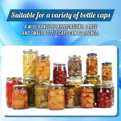 🍶🔧 Ouvre-Boîte Multifonction Réglable en Acier Inoxydable – Rainures Antidérapantes, Convient aux Couvercles Jusqu'à 10cm & Spécialement Conçu pour les Seniors !