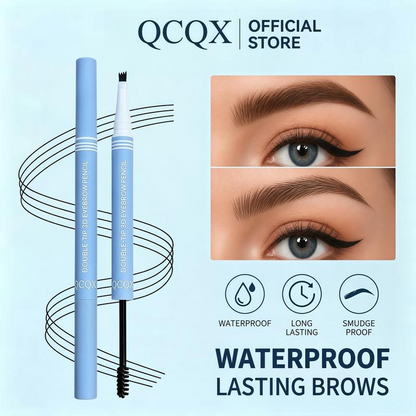 💗COMPRE 1 E GANHE 1 GRÁTIS!!🌿✨ Diga adeus às sobrancelhas ralas e irregulares – Caneta de microblading 3D de ponta dupla para resultados naturais e duradouros! ✨