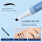 💗COMPRE 1 E GANHE 1 GRÁTIS!!🌿✨ Diga adeus às sobrancelhas ralas e irregulares – Caneta de microblading 3D de ponta dupla para resultados naturais e duradouros! ✨