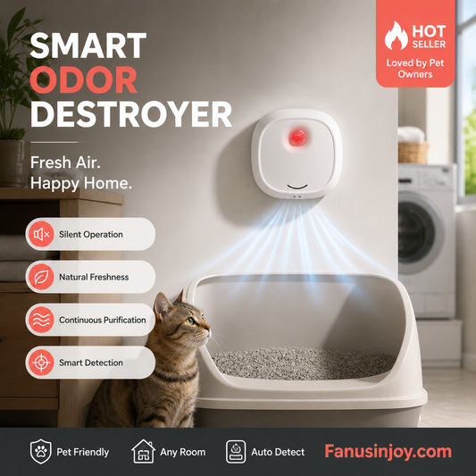 🔥50% de desconto por tempo limitado! 🌬️Diga adeus aos odores desagradáveis com este produto! Eliminador de odores para animais de estimação Smart Quiet