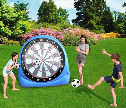 Alvo inflável gigante de futebol 🥅 — Alvo que se endireita sozinho | Jogo de pontaria | Diversão ao ar livre em parques de diversões | Viciante tanto para crianças como para adultos! 🎈