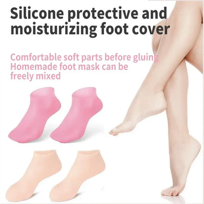 🔥Máscara hidratante para os pés, meias de silicone esfoliantes, meias de proteção para a praia