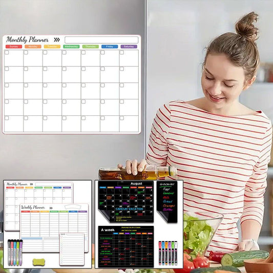 🎊Envio gratuito🎊Conjunto de calendários magnéticos apagáveis