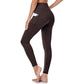 Leggings de ioga de cintura alta com reforço nas nádegas, controlo abdominal e bolso lateral