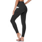 Leggings de ioga de cintura alta com reforço nas nádegas, controlo abdominal e bolso lateral