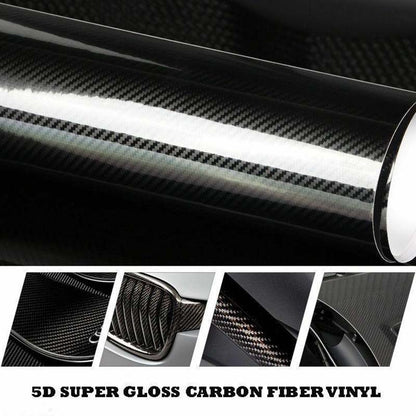 Revestimento em vinil com efeito de fibra de carbono para automóveis（127*30cm）