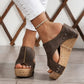 ✨ 50% OFF NOW! 👡 Women's Wedge Sandals with Studded Details – Orthopedic Support & Slip-On Fit 🖤👢