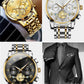 Relógio de Pulso Mecânico de Edição Prestige com 6 Ponteiros ✨⌚️