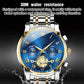 Relógio de Pulso Mecânico de Edição Prestige com 6 Ponteiros ✨⌚️