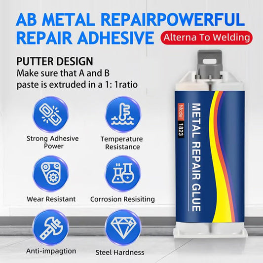 🛠️ COMPRE 3 E GANHE 2 GRÁTIS! ⚡ Adesivo industrial de alta resistência – Fixação de alta resistência, resistente ao calor e ao impacto para vários materiais 🔥