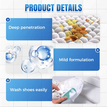 Spray nettoyant rapide et portable pour chaussures blanches