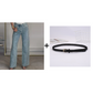 ✨ 50% DE DESCONTO! 💎 Jeans com strass – perna reta e ajuste elástico, detalhes embelezados para um visual chique, versátil para o estilo do dia à noite 🌟👖
