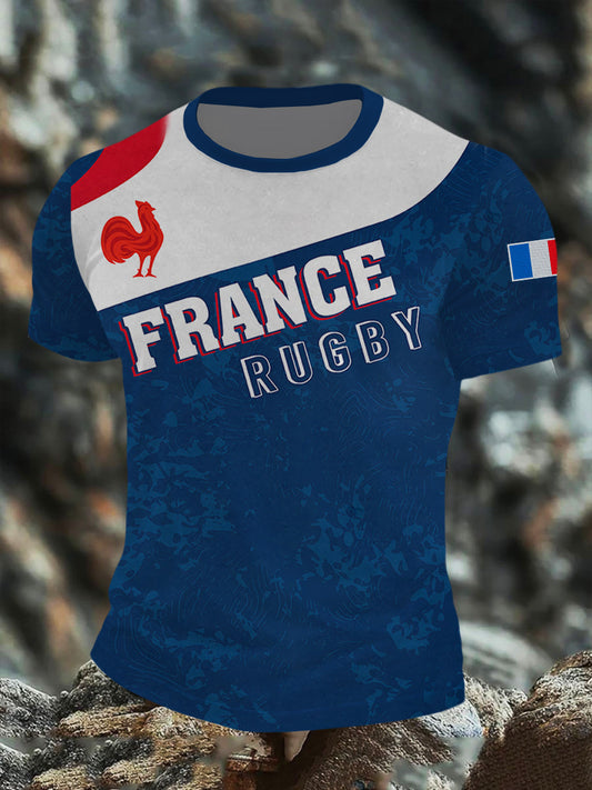 Chemise à manches courtes France Rugby Homme
