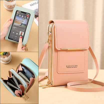 🎁Bolsa Messenger para telemóvel com ecrã tátil feminina🤩