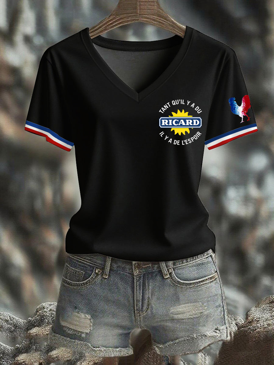 T-shirt manches courtes Ricard Femme