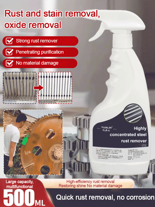 💥 Compre 3 e ganhe 1 grátis🔥 Removedor de ferrugem altamente concentrado para aço e ferro