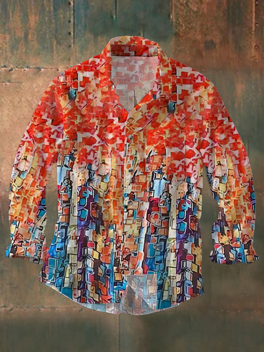 Chemise décontractée à manches longues pour hommes