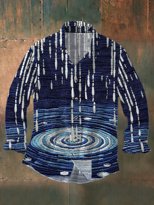 Chemise décontractée à manches longues pour hommes