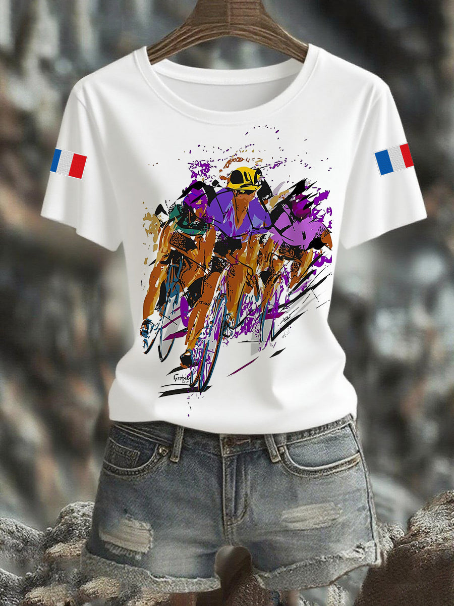 T-shirt manches courtes Tour De France Femmes