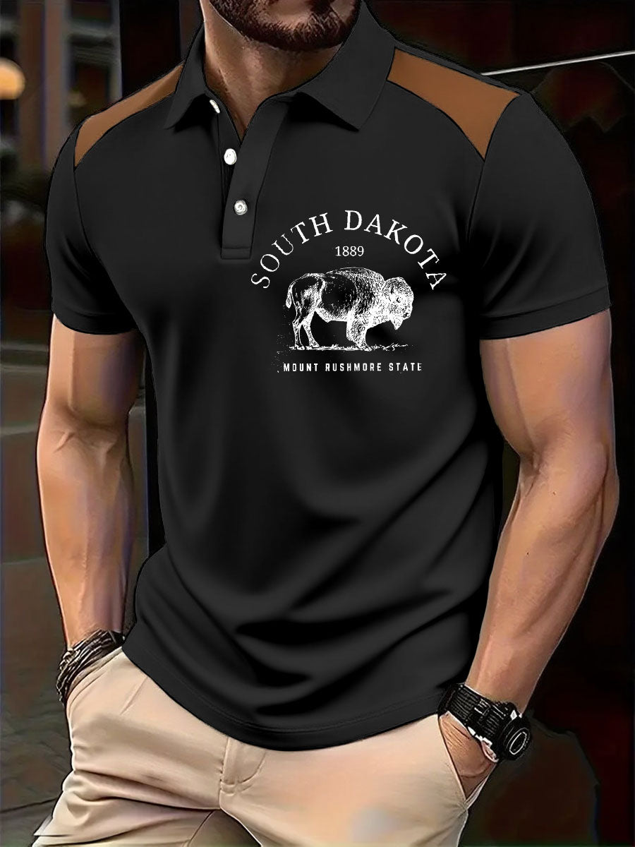 Hauts décontractés imprimés rétro Highland Cow Style Western pour hommes
