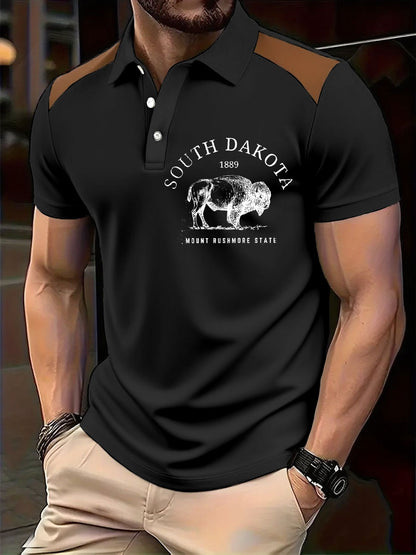 Hauts décontractés imprimés rétro Highland Cow Style Western pour hommes