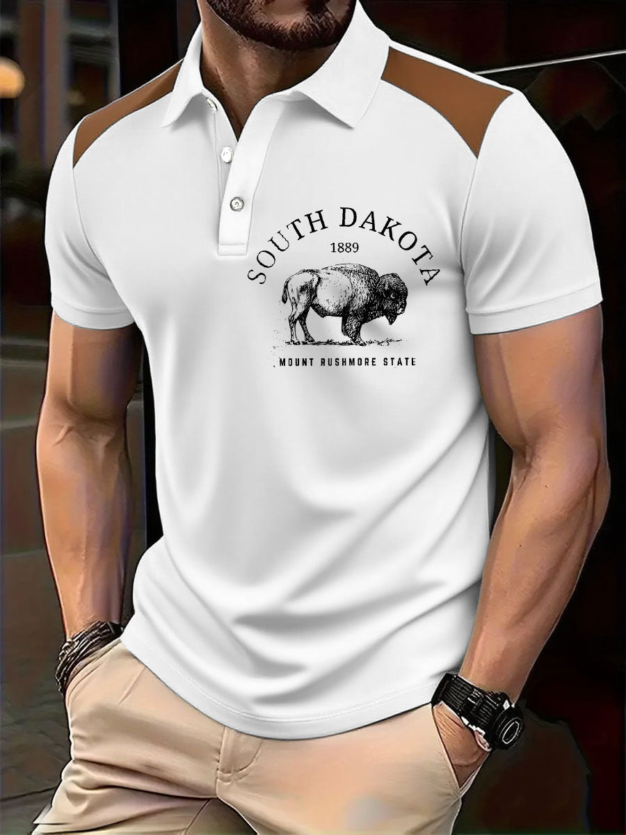 Hauts décontractés imprimés rétro Highland Cow Style Western pour hommes
