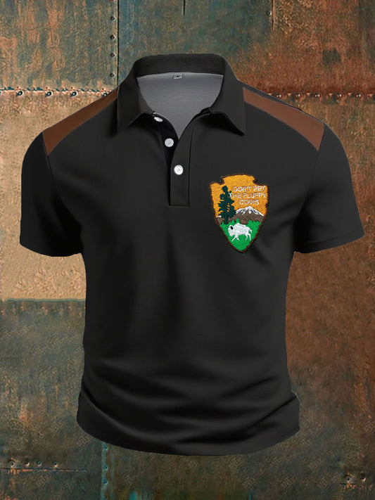Hauts décontractés imprimés rétro Highland Cow Style Western pour hommes
