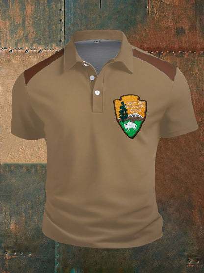 Hauts décontractés imprimés rétro Highland Cow Style Western pour hommes