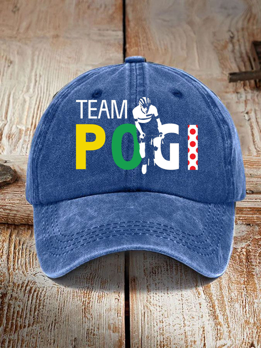 Chapeau Pogi Print Unisexe