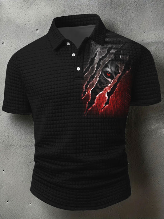Chemise à manches courtes Halloween Scratch Homme