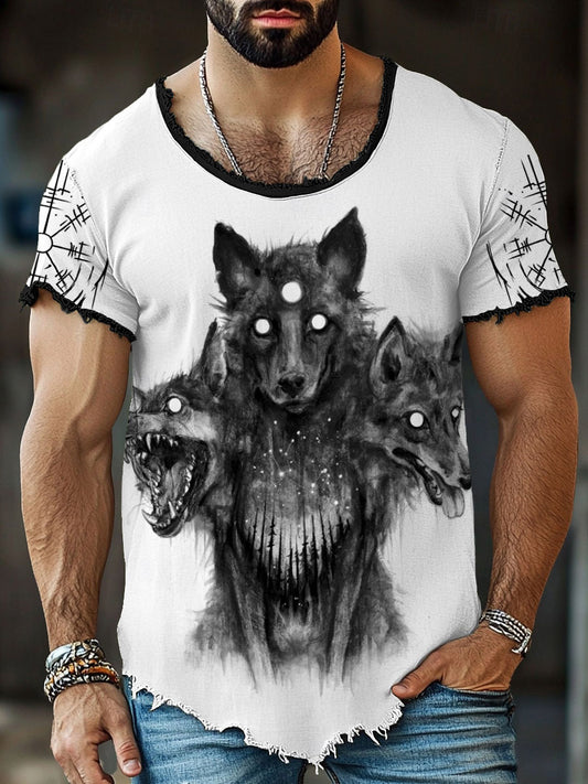 T-shirts à franges Wolf pour homme