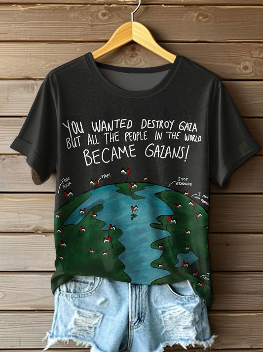 T-shirt imprimé Free Peace Femme