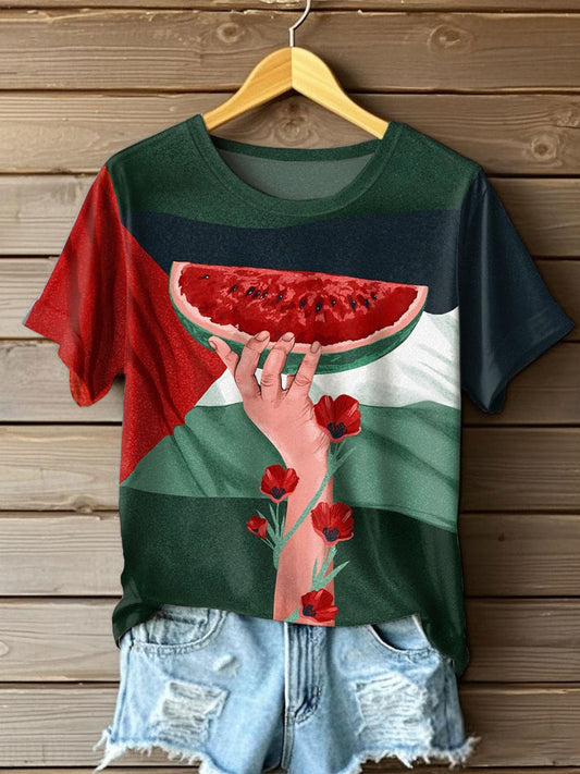 T-shirt imprimé Free Peace Femme