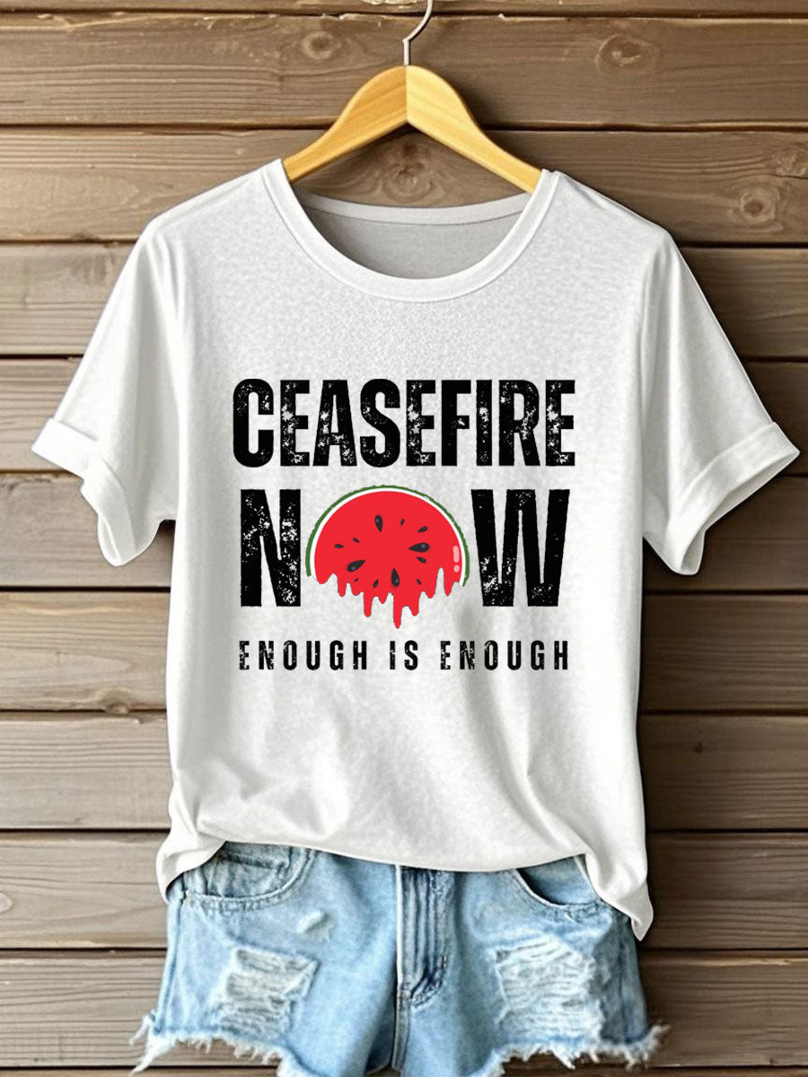 T-shirt imprimé Free Peace Femme