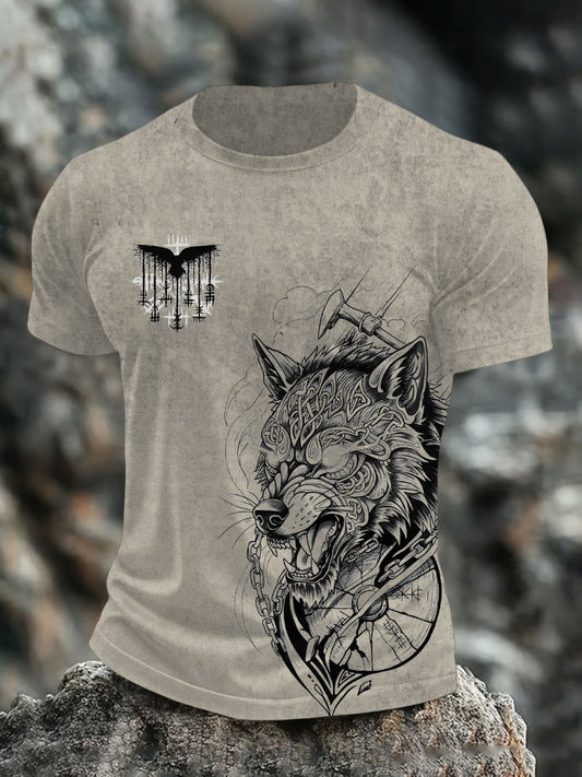 T-shirt imprimé Viking Homme