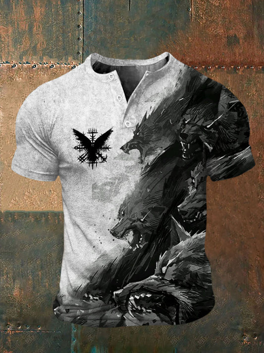 T-shirt imprimé Viking Homme