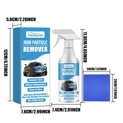 ⏳Spécial à durée limitée⏰Spray d'élimination de particules de rouille et de fer de voiture🚀🚗